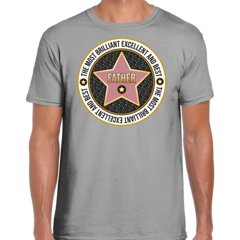 Cadeau t-shirt voor heren - father/vader - grijs - bedankje - verjaardag - vaderdag - papa XL -
