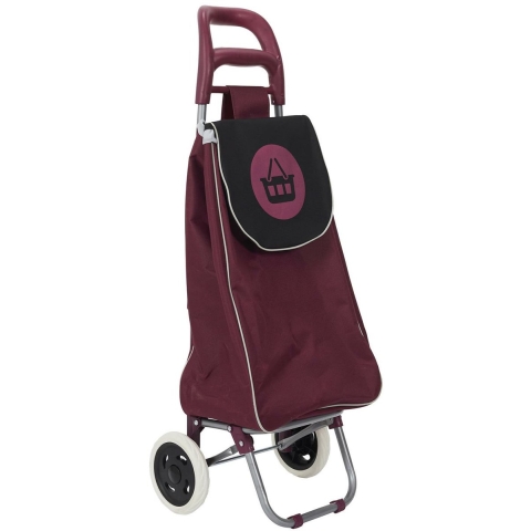 Boodschappentrolley Wheeled - bordeaux - 96 x 34 x 30 cm - 50 liter -