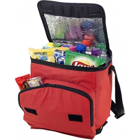Koelbox/koeltasje - rood - opvouwbaar - 23 x 19 x 25 cm - 10liter -