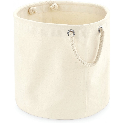 Stevige canvas cadeau/opbergzak - 40 x 40 cm - beige - Katoenen opbergzakken - Cadeauzak - 50 liter -