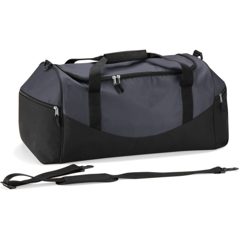 Reistas/weekendtas/sporttas model Holiday - 62 x 30 x 30 cm - 3 vakken - grijs/zwart -