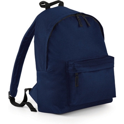 School/sport rugtas met voorvak - navy blauw - Rugzak vrije tijd - Schooltas - Gymtas - 18 Liter -