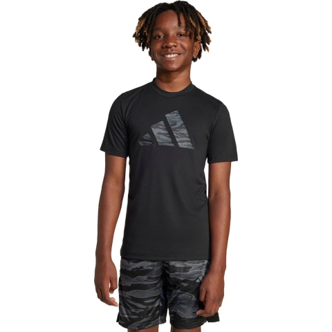 adidas Performance T-Shirt - J TR-ES CAM TE - Zwart - adidas Performance - 10 jaar (140) - T-Shirt