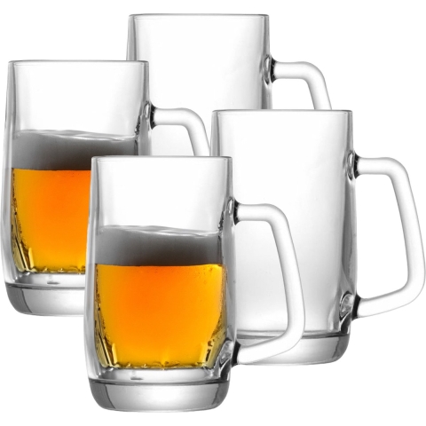 Uniglass Bierpullen Prince - 4x stuks - 0,5 liter - glas - bierglas -