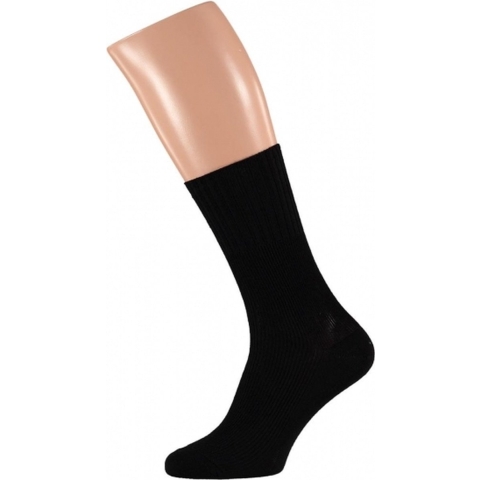 Senioren herensokken - Set van 3x stuks - zwart - niet knellend - maat 42/45 - anti pres sokken - ac 42/45 -