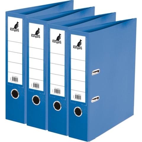 Ringband map/ordners A4 - 4x - blauw - 31 x 28 x 7 cm - Documenten opbergen - Kantoorartikelen -