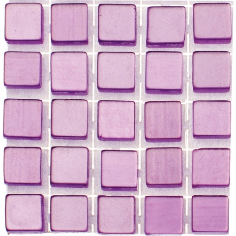 Glorex hobby mozaieken maken steentjes/tegels - 476x - lila - 0.5 x 0.5 x 0.2 cm - zelfklevend -