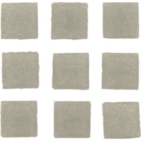 Glorex mozaiek steentjes/tegeltjes - vierkant - 90x stuks - lichtgrijs - 2 x 2 cm - hobby/knutselen -