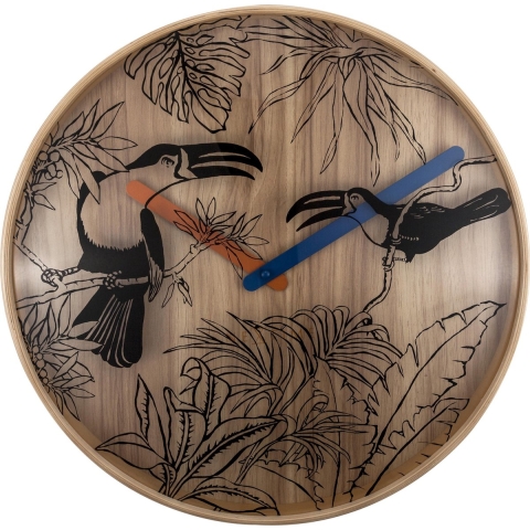 NeXtime NE-3230 Wandklok Tropica Ø40 Hout