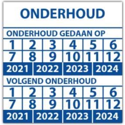 Keuringssticker gekeurd volgens VCA rechthoek 50 x 25 mm - 500 stuks (op rol)