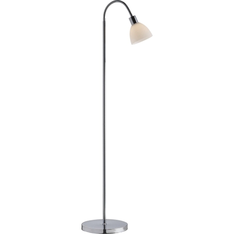 Nordlux Ray 12 - Staanlamp - 155 Cm - Chroom En Opaal Wit