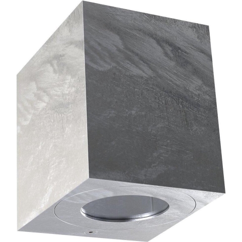 Nordlux Canto Kubi 2 - Buiten Wandverlichting - 8,7 X 10,4 X 10 Cm - 2 X 5W LED Incl. - IP44 - Gegalvaniseerd Metaal