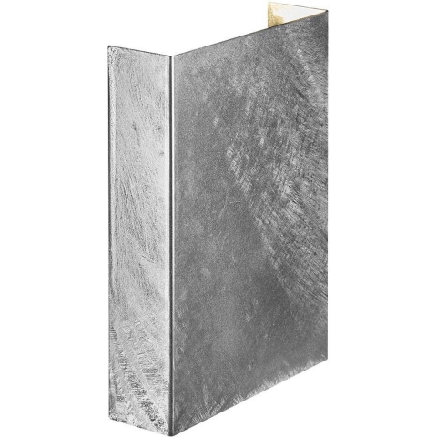Nordlux Fold - Buiten Wandverlichting - 15 X 4,5 X 21 Cm - 2 X 5W LED Inc. - IP54 - Gegalvaniseerd Staal