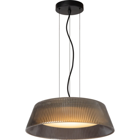 Lucide Vixi - Hanglamp - Ø 45 X 150 Cm - 22,6W Dimbare LED Incl. - Gerookt