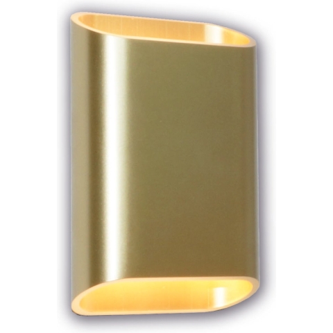 Artdelight Diaz Small - Wandverlichting - 4 X 10 X 15 Cm - 2 X 3W LED Incl. - IP54 - Geborsteld Goud