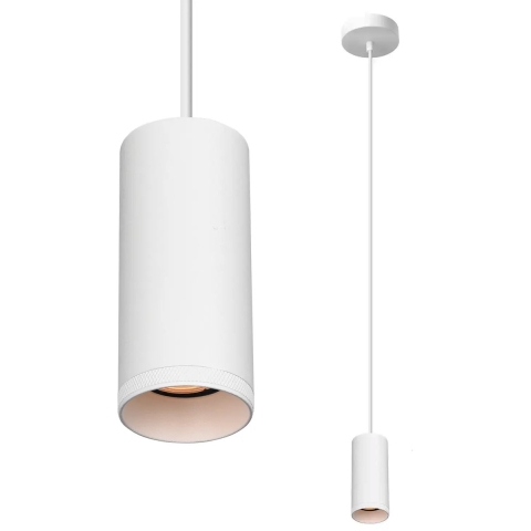 Artdelight Milano - Hanglamp - Ø 6,5 X 150 Cm - Wit