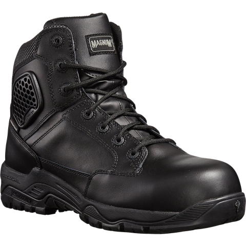 Magnum M801550 Strike Force 6.0 Leather Composite Toe & Plate Waterproof Side Zip - Black - 46