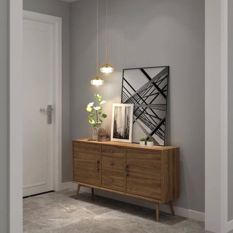 Artdelight Phoenix - Hanglamp - Ø 11,6 X 208,2 Cm - 7W Dimbare Led Incl. - Geborsteld Goud