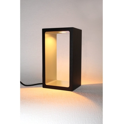 Artdelight Corridor - Tafellamp - 18,2 X 10 X 8 Cm - 3 Stappen Dimmer - 6W LED Incl. - IP40 - Zwart En Mat Goud
