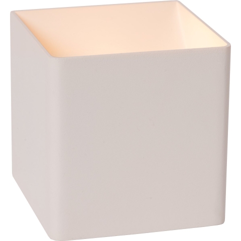 Lucide Vertigo - Oplaadbare Wandlamp Met Sensor - 10 X 10 X 10 Cm - 6W Dimbare LED Incl. - IP54 - Wit
