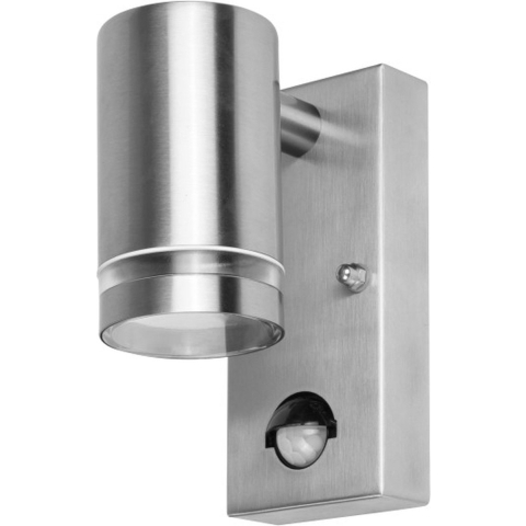 Integral LED Malaga - Buiten Wandlamp Met Bewegingssensor - Met Sensor Override Functie - 11,6 X 6,8 X 14,9 Cm - IP54 - Roestvrij Staal