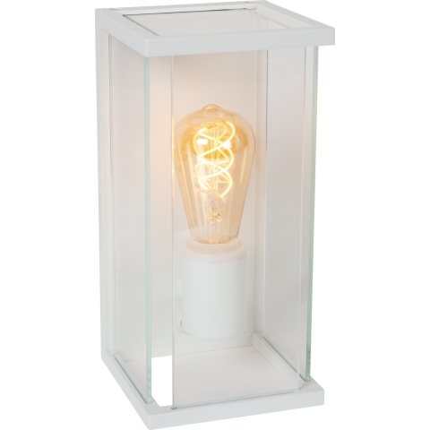 Lucide Claire - Buiten Wandverlichting Met Sensor - 14 X 16 X 29 Cm - IP54 - Wit