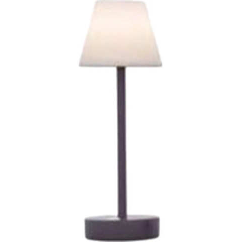 New Garden Lola Slim 30 - Oplaadbare Tafellamp Met Touch Dimmer - Ø 11 X 32 Cm - 1,9W Dimbare LED Incl. - IP44 - Antraciet - Witte Lichtkleur