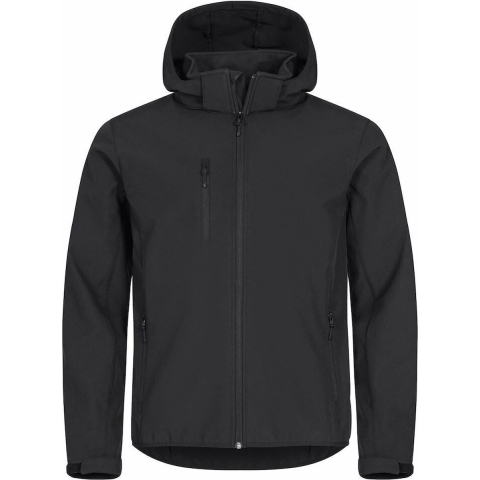 Clique 0200912 Classic Softshell Hoody - Zwart - XL