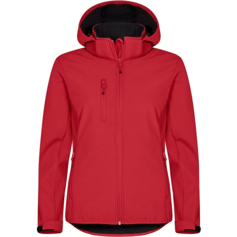 Clique 020917 Basic Hoody Softshell Ladies - Rood - XL