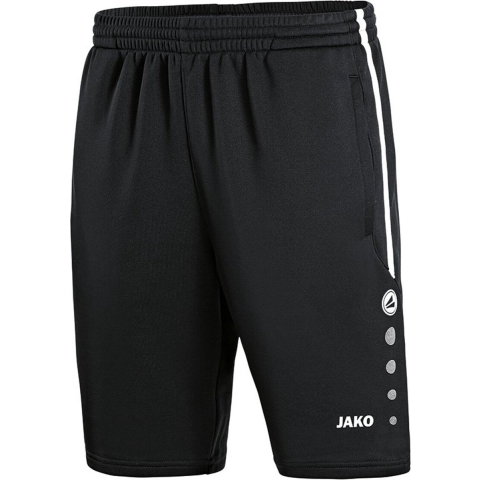 JAKO 8595K Trainingsshort Active Kids - Zwart/Wit - 140