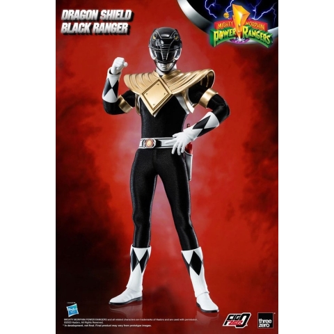 Threezero Power Rangers FigZero Dragon Shield Black Ranger