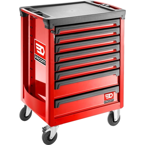 Facom Roll Gereedschapswagen 8 Laden M3 Rood - ROLL.8M3A - ROLL.8M3A