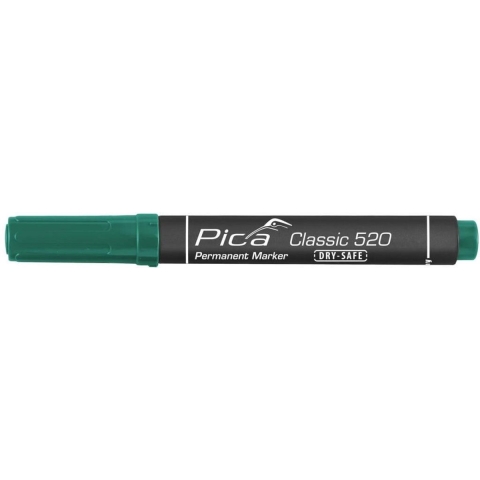 Pica Permanentmarker | groen | streepbreedte 1-4 mm | ronde punt | 10 stuks - 520/36 520/36
