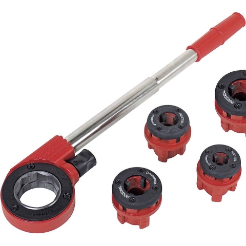 Rothenberger Ratelsleutel set met 4 stansmessen (1/2 "- 3/4" - 1 ") - ROT070669E