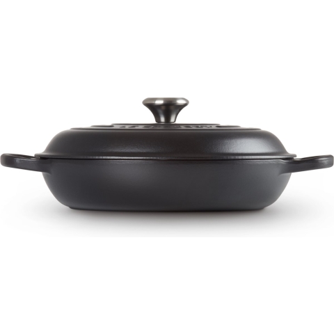 Le Creuset Braadpan Signature Campagnard Mat Zwart ø 30 cm / 3,5 liter