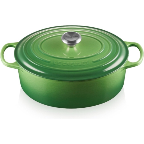 Le Creuset Braadpan Signature ovaal Bamboo ø 31 cm / 6,3 liter