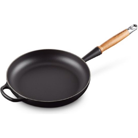 Le Creuset Koekenpan Signature - Mat Zwart - ø 26 cm / 2 liter - geëmailleerde anti-aanbaklaag