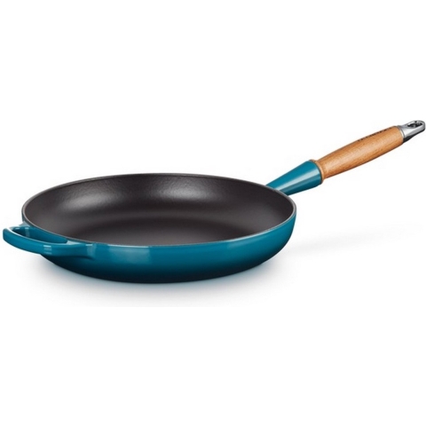 Le Creuset Koekenpan Signature - Deap Teal - ø 28 cm / 2.6 liter - geëmailleerde anti-aanbaklaag