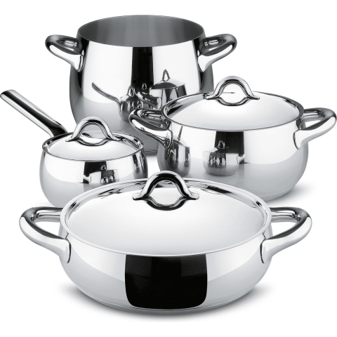 Alessi Pannenset Mami - SG100S7 - door Stefano Giovannoni - 4 Delig