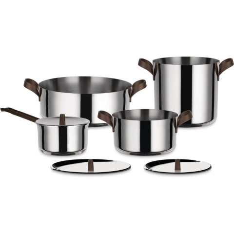 Alessi Pannenset Edo - PU100S7 - door Patricia Urquiola - 4 Delig