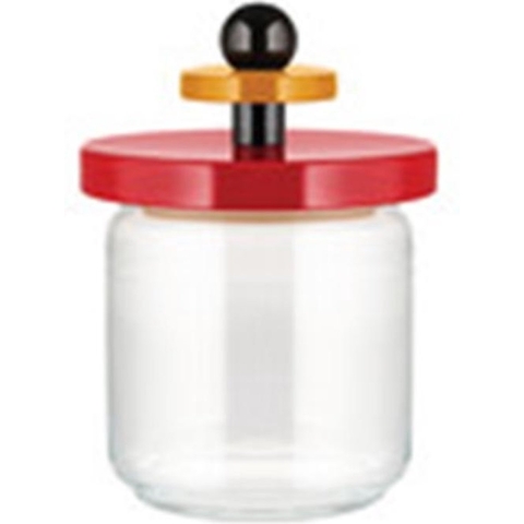 Alessi Voorraadpot Twergi - ES16/75 - Rood - ø 12 cm / 750 ml - door Ettore Sotsass