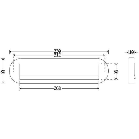 Artitec Brievenbus Briefplaat ovaal Mi Satori messing antiek