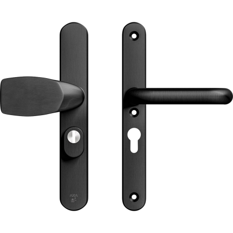 AXA Veiligheidsbeslag Oval Plus smal kruk Wing+U PC55 anti-kerntrek zwart