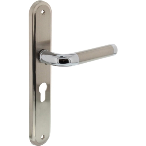 Intersteel Deurkruk Agatha op schild chroom