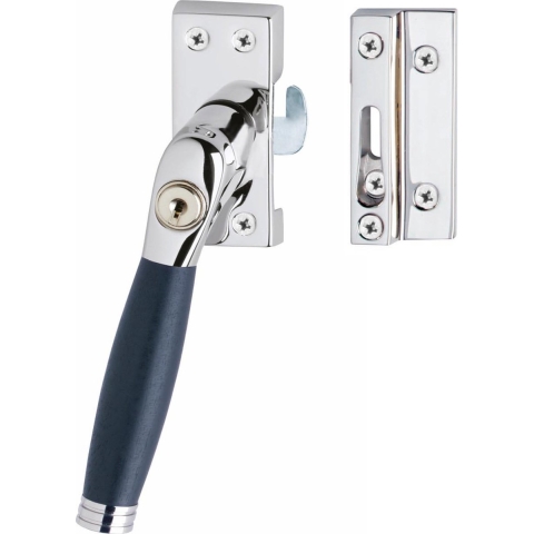 Intersteel | Raamsluiting Ton 222 | SKG* | Afsluitbaar | Links | Chroom/Ebbenhout