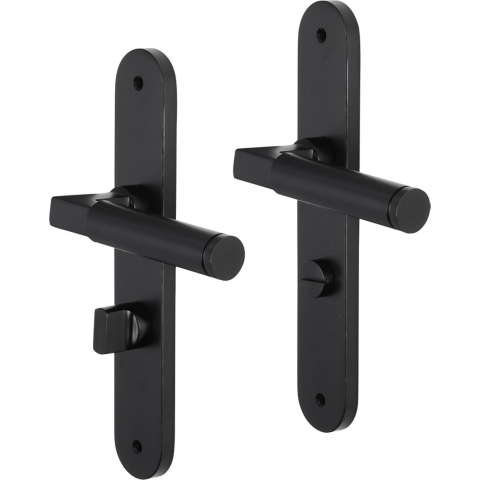 Impresso Aston Mat zwart op Ovaal schild