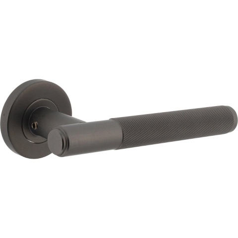 Intersteel Deurkruk Rombo op rozet ¸53x8 mm antraciet grijs