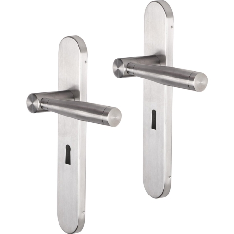 Impresso Retford RVS geborsteld op Ovaal schild