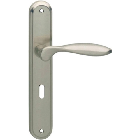 Intersteel Deurkruk George op schild nikkel mat