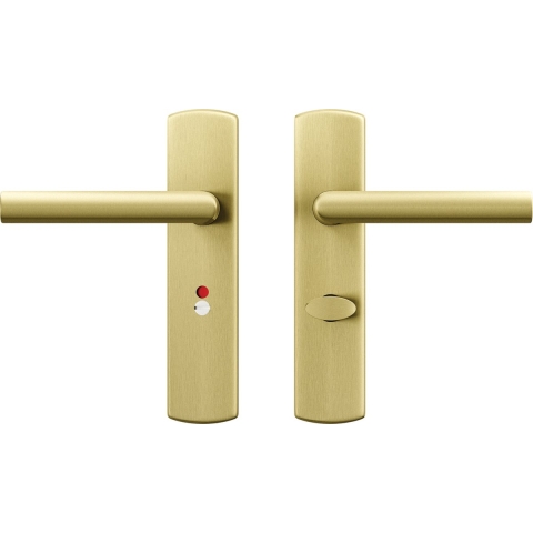 AXA Binnendeurbeslag Curve Klik kruk Milan - Toilet 63-8 Goud